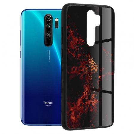 Xiaomi Redmi Note 8 Pro - Husa Xiaomi Redmi Note 8 Pro, Glaze Series, Red Nebula