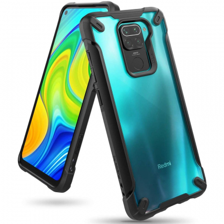 Xiaomi Redmi Note 9 - Husa Xiaomi Redmi Note 9, Ringke Fusion X, Negru