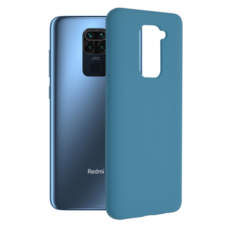 Xiaomi Redmi Note 9 - Husa Xiaomi Redmi Note 9, Soft Edge Silicone, Denim Blue