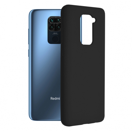 Xiaomi Redmi Note 9 - Husa Xiaomi Redmi Note 9, Soft Edge Silicone, Negru