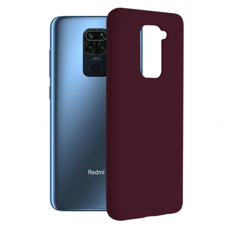Xiaomi Redmi Note 9 - Husa Xiaomi Redmi Note 9, Soft Edge Silicone, Plum Violet