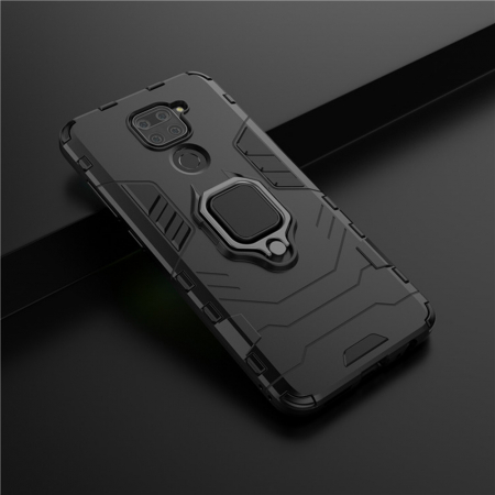 Husa Xiaomi Redmi Note 9, Techsuit Shield Ring, Negru [11]