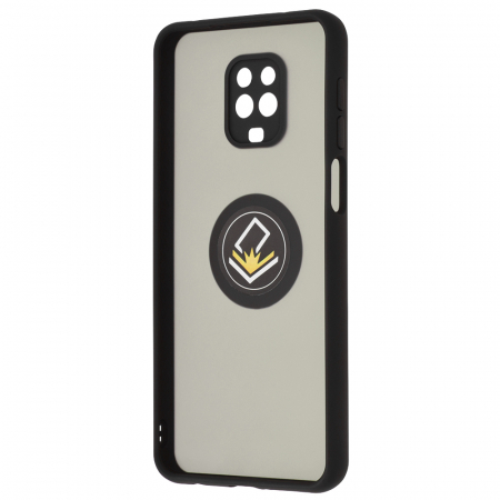 Husa Xiaomi Redmi Note 9S / Note 9 Pro cu inel suport stand magnetic, Negru [3]