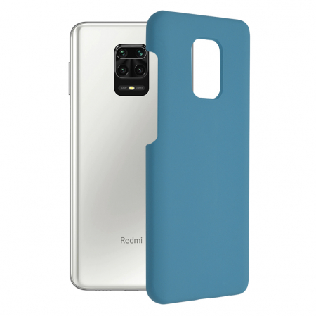 Xiaomi Redmi Note 9S - Husa Xiaomi Redmi Note 9S / Note 9 Pro, Soft Edge Silicone, Denim Blue