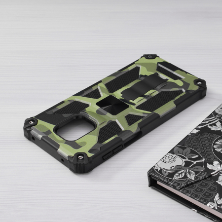 Husa Xiaomi Redmi Note 9S / Note 9 Pro, Techsuit Blazor, Camo Lime [4]