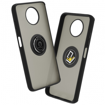 Xiaomi Redmi Note 9T - Husa Xiaomi Redmi Note 9T cu inel suport stand magnetic, Negru