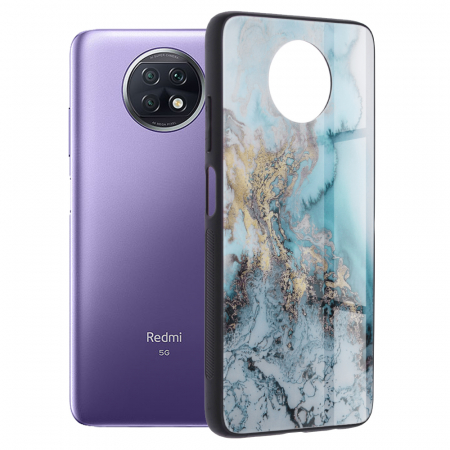 Xiaomi Redmi Note 9T - Husa Xiaomi Redmi Note 9T, Glaze Series, Blue Ocean