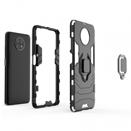 Husa Xiaomi Redmi Note 9T, Techsuit Shield Ring, Negru [6]