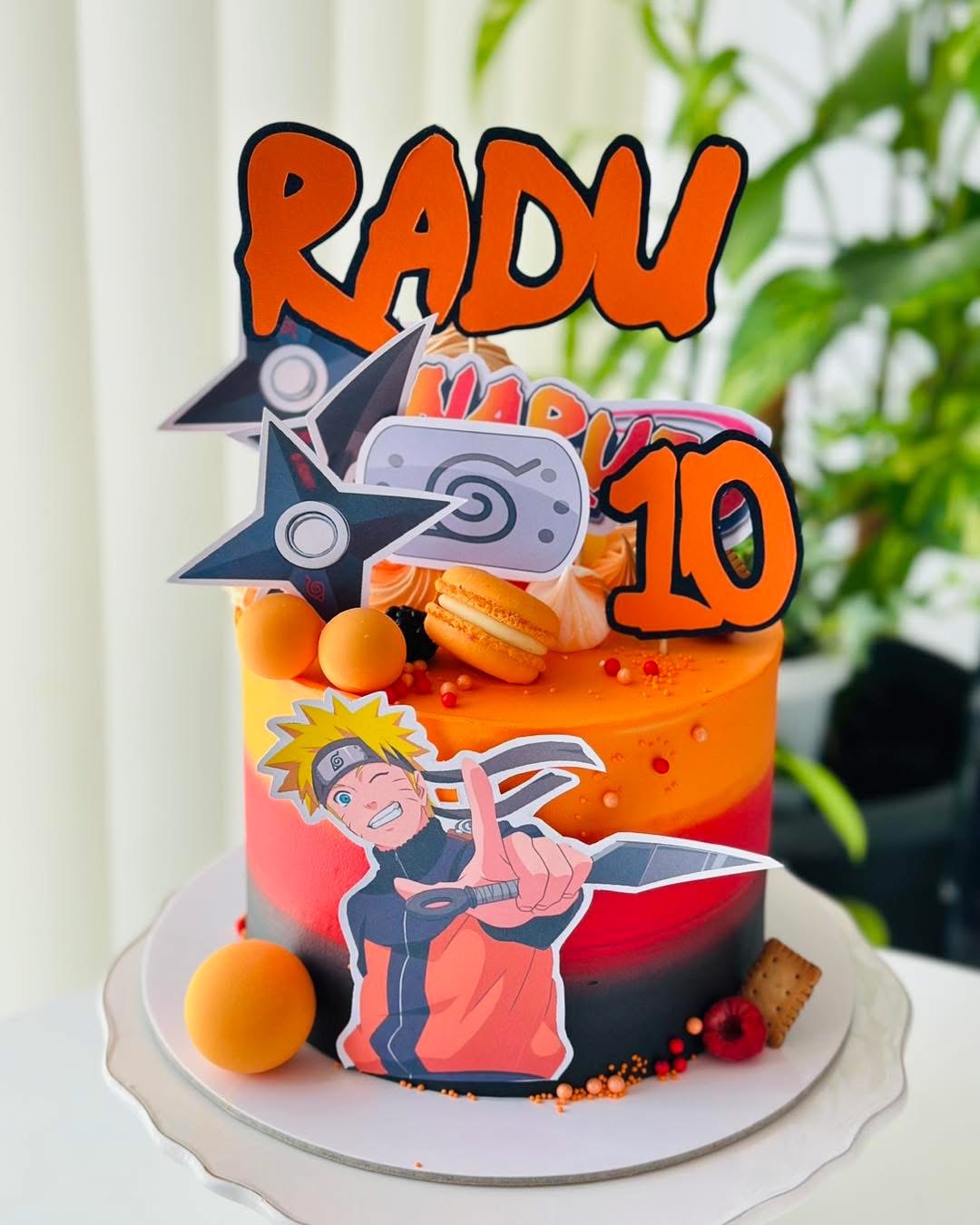 Naruto – Energia și pasiunea unui ninja pe tortul tău tematic!