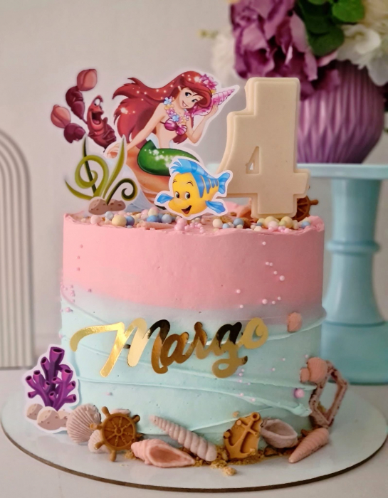 Suita de toppere tort cu ariel sirena marii [12]