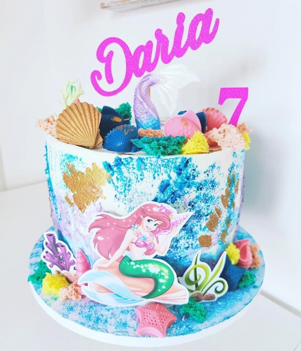 Suita de toppere tort cu ariel sirena marii [10]