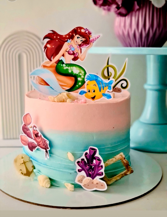 Suita de toppere tort cu ariel sirena marii [11]