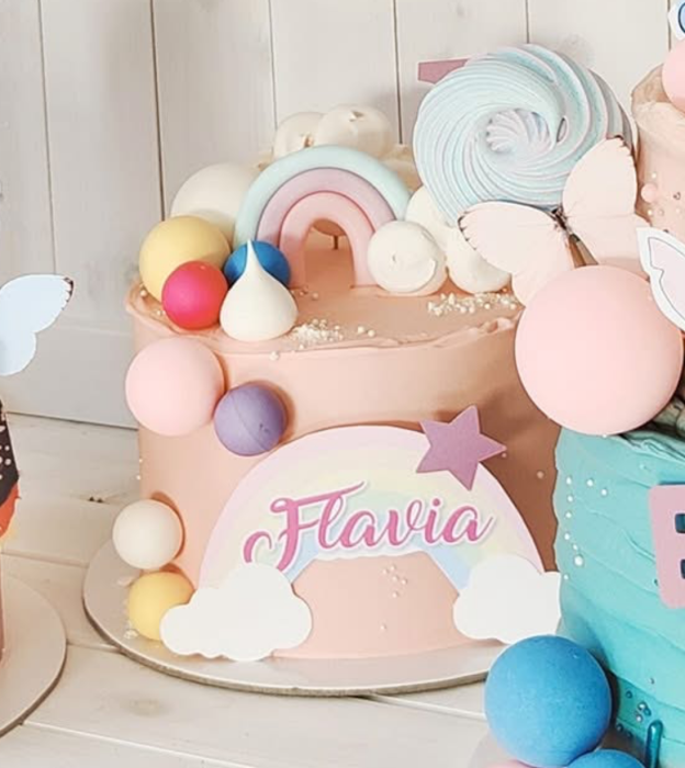 Topper tort cu curcubeu personalizat [7]