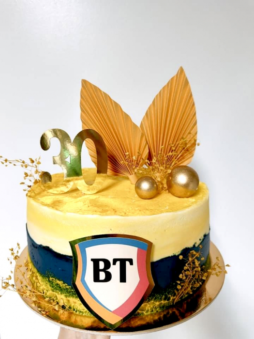 evantai frunza de palmier decor de tort auriu [6]