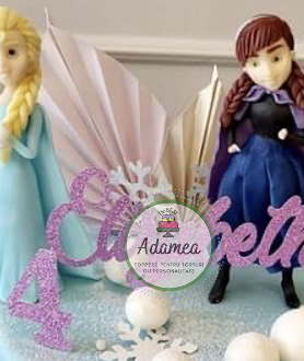 Ornament de tort cu frunza de palmier din carton crem auriu pal sitefat [3]