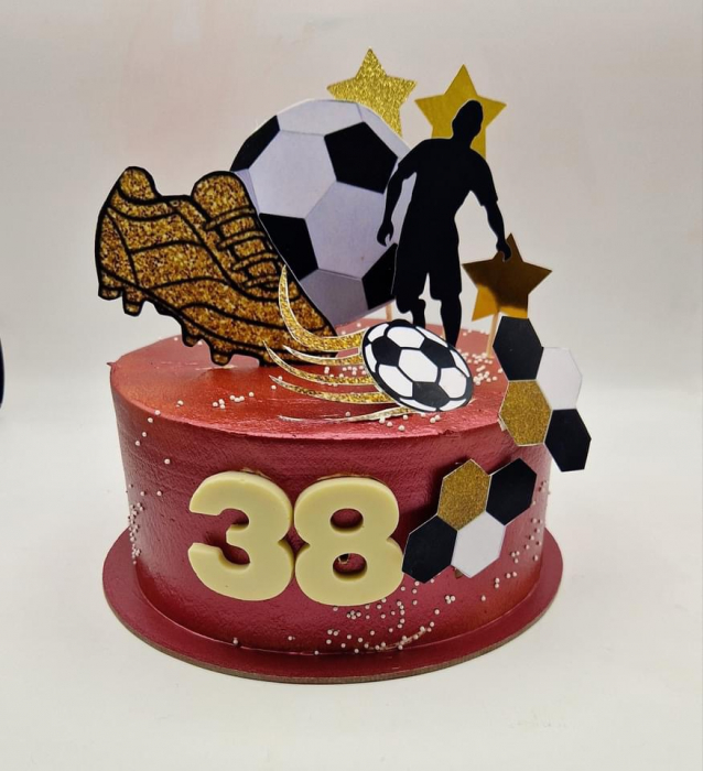 Topper frontal cu silueta de fotbalist [9]