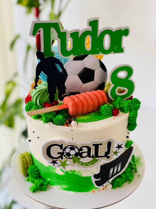 Topper frontal cu silueta de fotbalist [6]