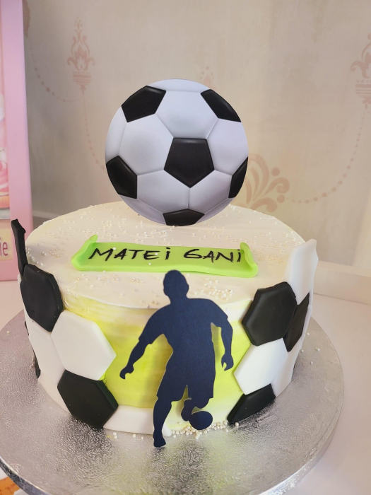 Topper frontal cu silueta de fotbalist [3]