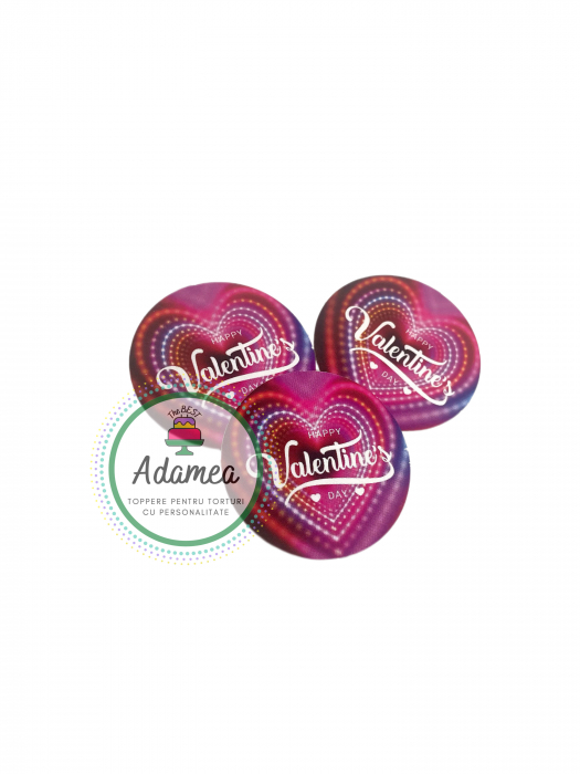 Topper tort cu element din cartonde Sfantul Valentine [2]
