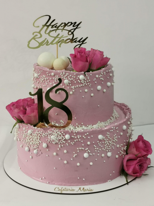 Topper de tort cu element special din carton sub forma de numarul 18 pentru majorat auriu oglinda [3]