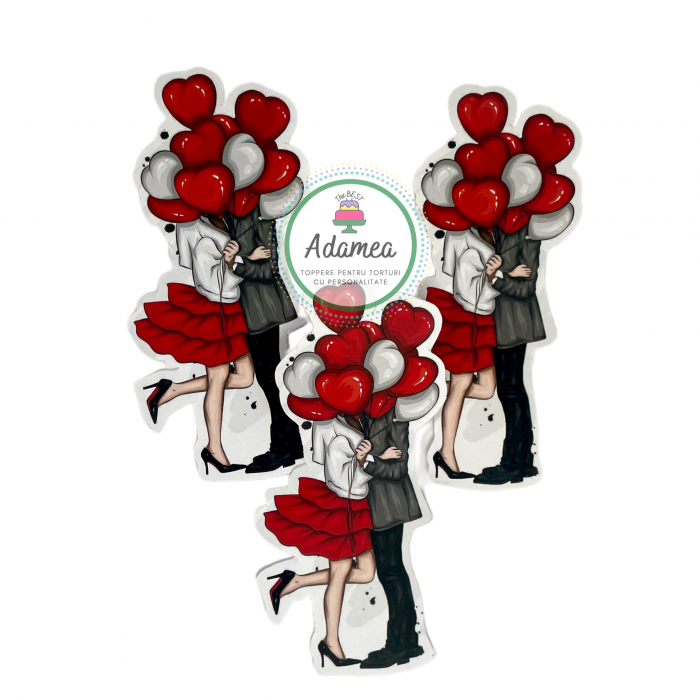 Topper de tort  personalizat cu element special din carton sub forma de  pachet pentru torturi de barbati, femei, flori, fluturi, e=antai, indragostiti, mama, multumesc, la multi ani [6]