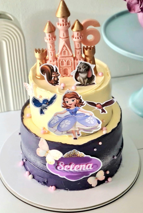 Topper tort cu printesa Sofia [10]