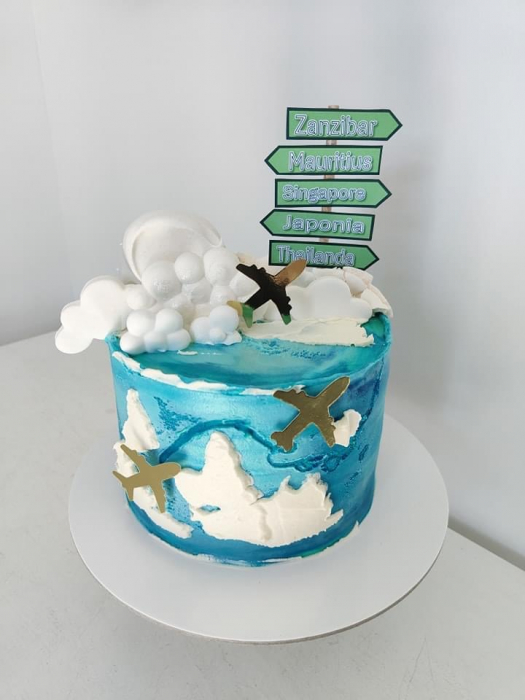 Sablon tort cu harta lumii [4]