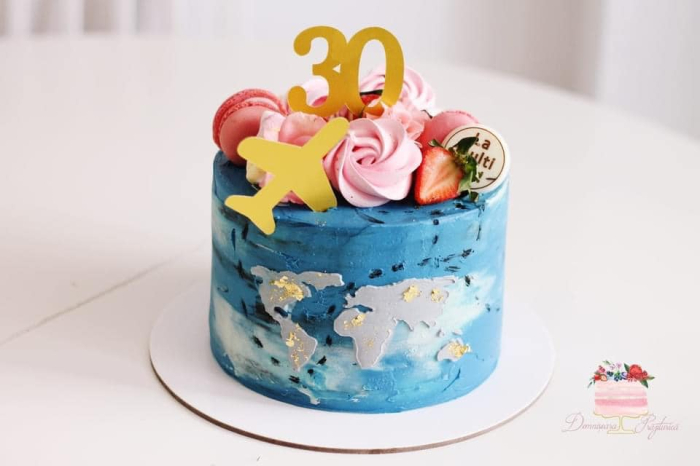 Sablon tort cu harta lumii [10]