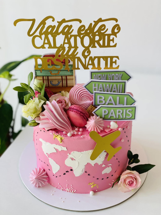 Sablon tort cu harta lumii [8]