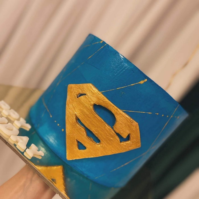 Sablon de tort cu logo Superman [3]