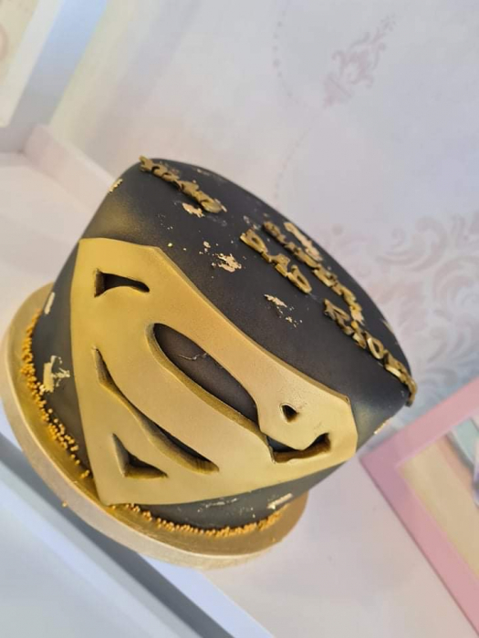 Sablon de tort cu logo Superman [2]