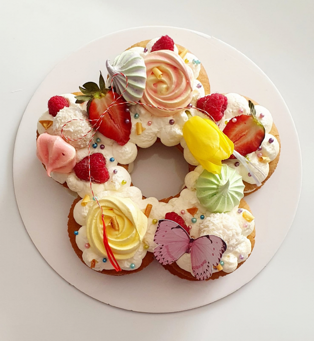 Sablon tort foi de miere floare [2]