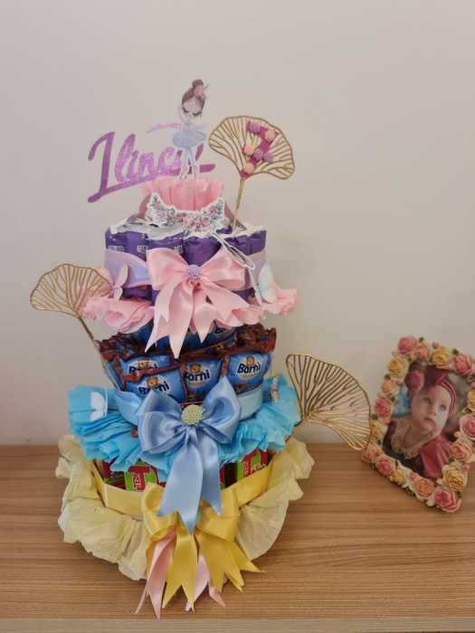 Set 3 frunze Gingko din plastic auriu [12]