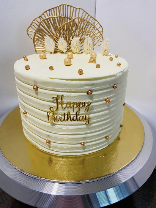 Set 3 frunze Gingko din plastic auriu [19]