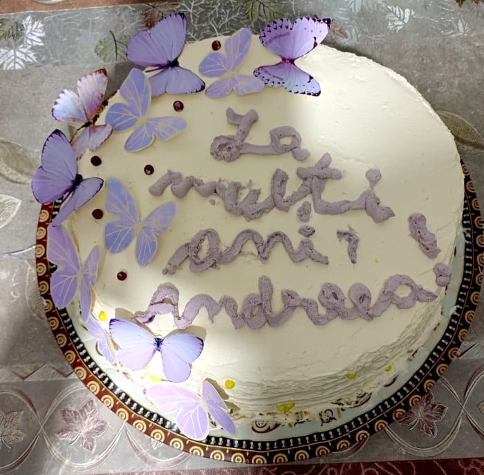 Set 6 fluturi pentru tort mov pastel [7]