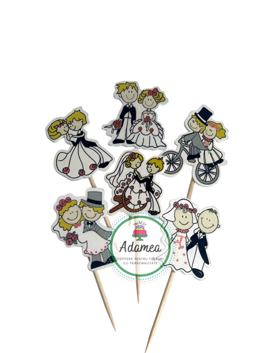 Toppere pentru tort sau candy bar cu miri din lemn [2]