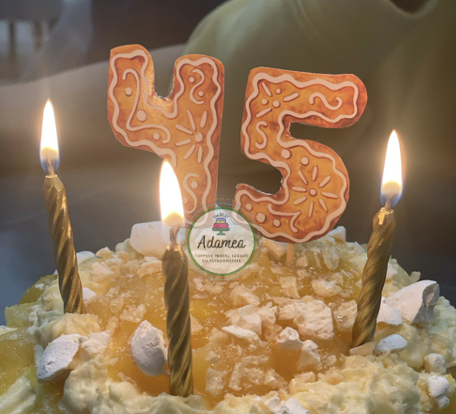 Toppere tort cu elemente tip turta dulce cifre [2]
