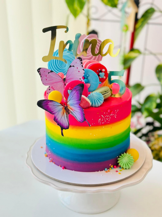 Set de toppere pentru tort cu fluturi mov [6]