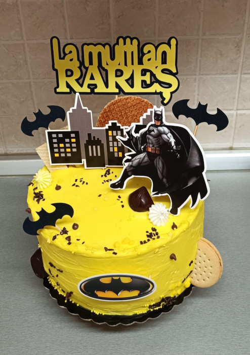 Set topper necomestibile din carton cu eroul Batman [3]