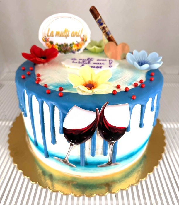 Topper tort trabuc – decor elegant pentru tort aniversar [2]