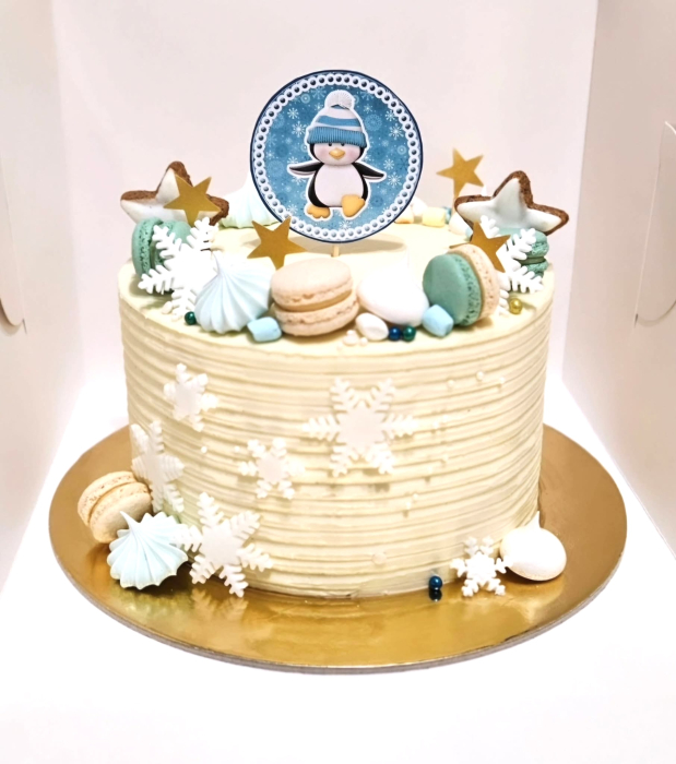 Topper tort cu pinguin vesel [2]