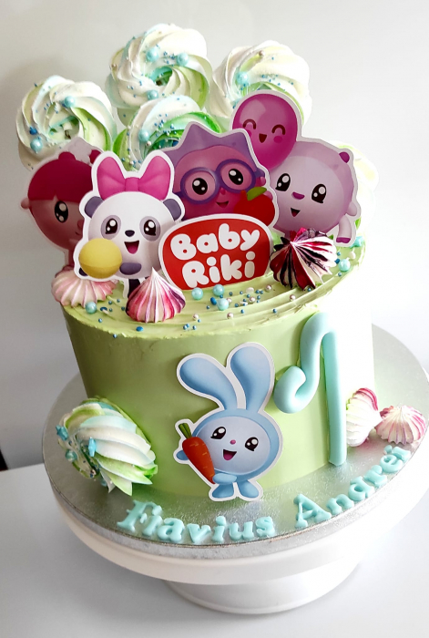 Toppere tort personalizat cu Baby Riki [5]