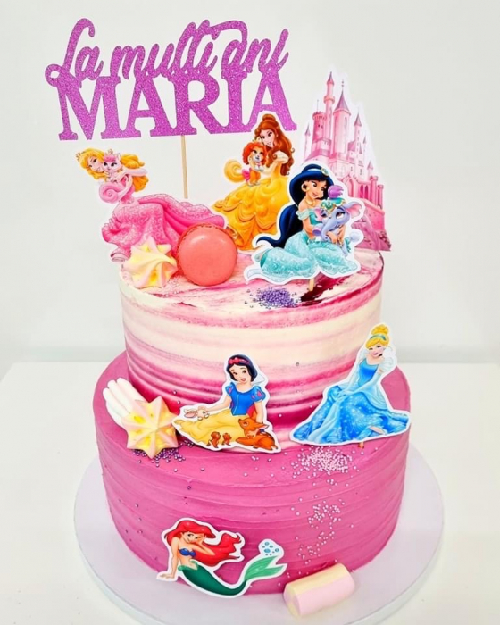 Decor tort cu printese si castel [4]