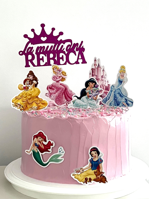 Decor tort cu printese si castel [11]