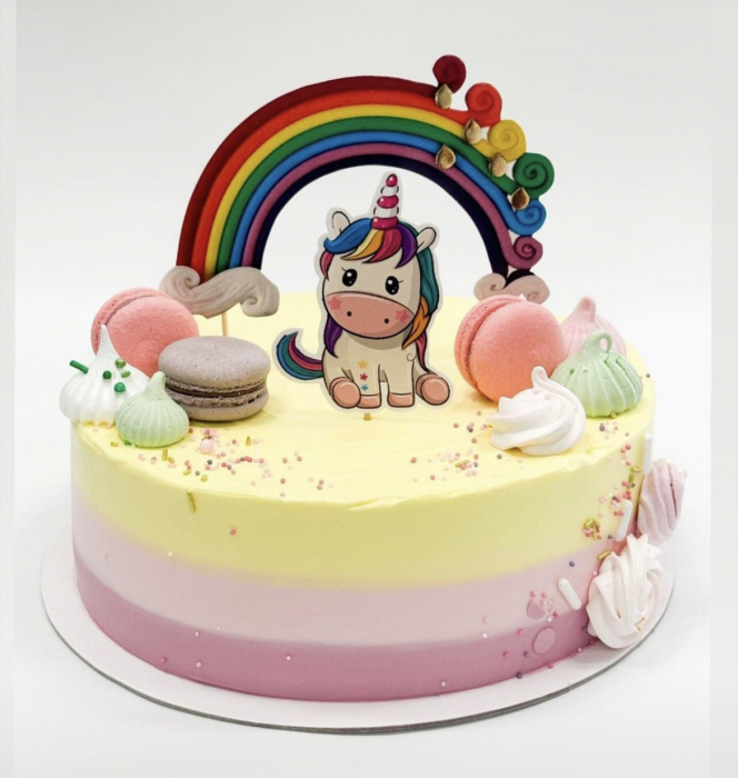Topper curcubeu cu unicorn - Adamea [7]