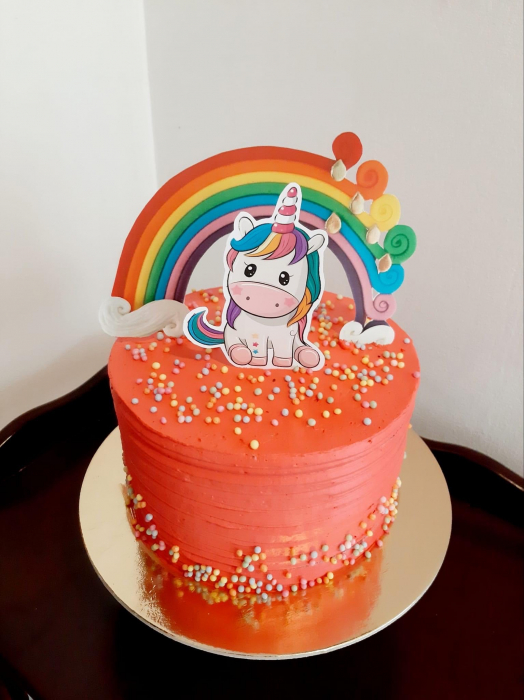 Topper curcubeu cu unicorn - Adamea [3]