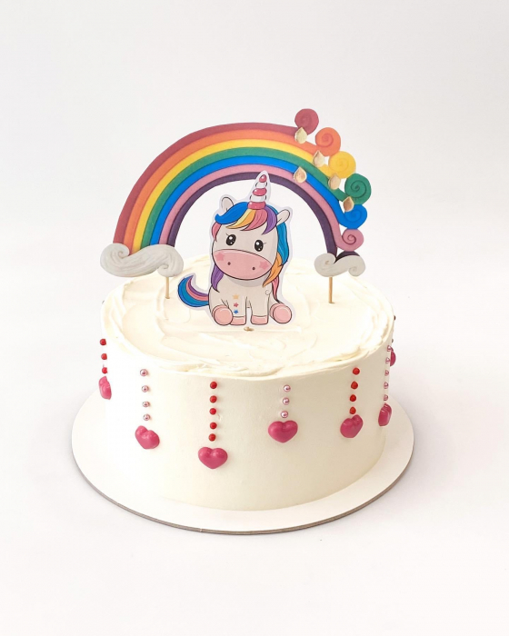 Topper curcubeu cu unicorn - Adamea [2]