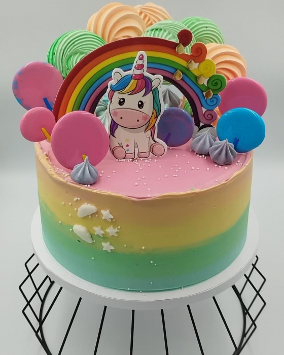 Topper curcubeu cu unicorn - Adamea [16]