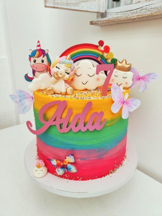 Topper curcubeu cu unicorn - Adamea [6]