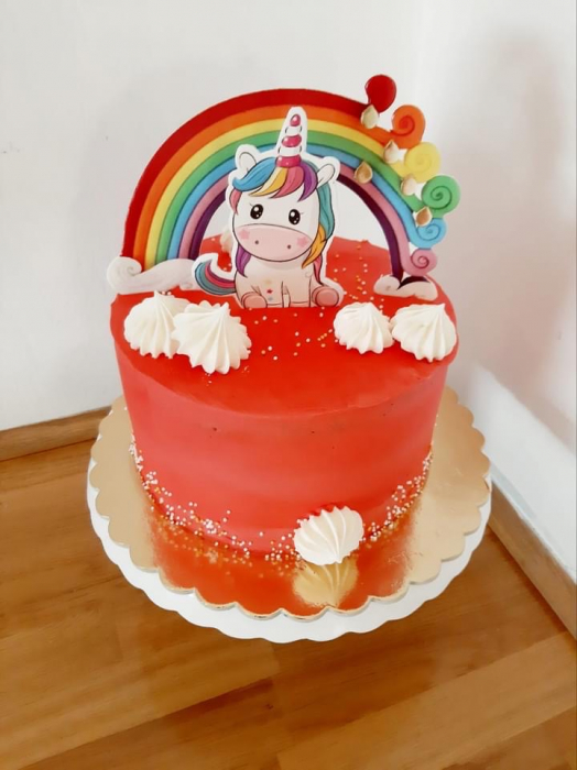 Topper curcubeu cu unicorn - Adamea [4]